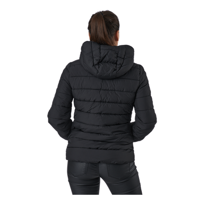 Hooded Polyfilled Jacket Black Beauty