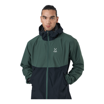 Mila Rain Jacket Fjell Green/true Black