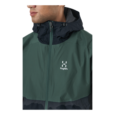 Mila Rain Jacket Fjell Green/true Black