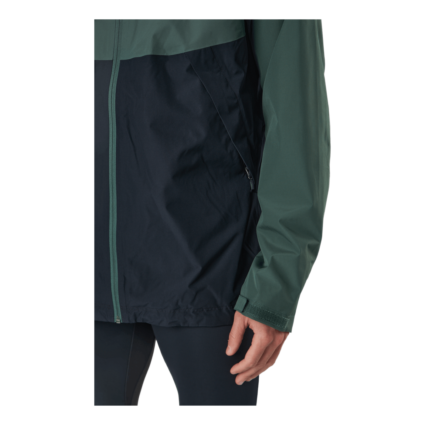 Mila Rain Jacket Fjell Green/true Black