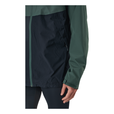 Mila Rain Jacket Fjell Green/true Black