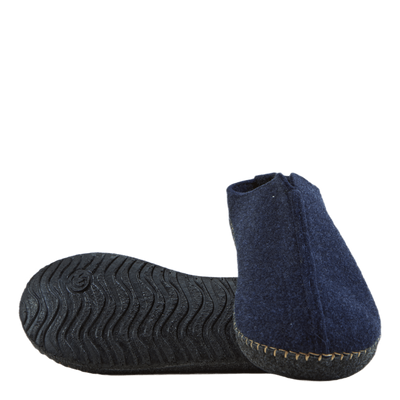 Seleigh Unisex Felt Slipper Navy Blazer