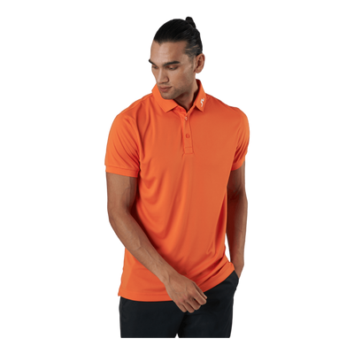 Tour Tech Reg Fit Golf Polo Lava Orange