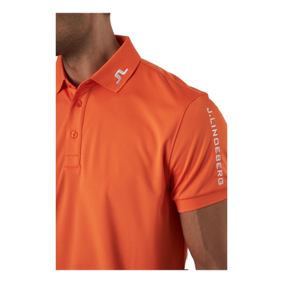 Tour Tech Reg Fit Golf Polo Lava Orange