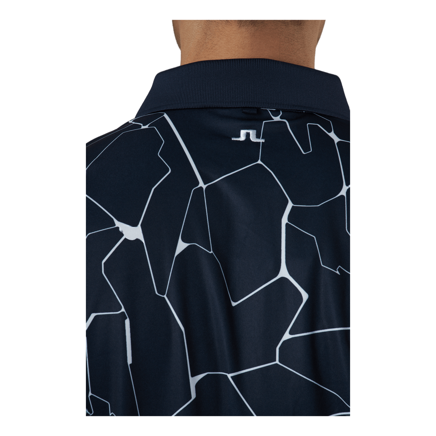 Tour Tech Reg Fit Print Polo Slit Navy