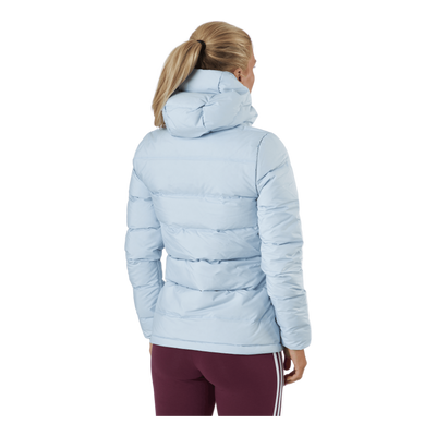 Women Helionic Down Hooded Jacket Halo Blue