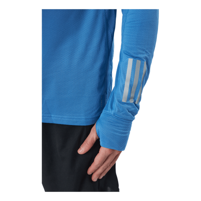 Adidas Own The Run Warm 1/2 Zip Men Focus Blue