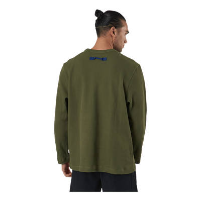 Sportswear Pocket Waffle Knit Crew Focus Olive