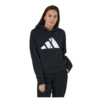 Adidas Sportswear Three Bar Hoodie Black