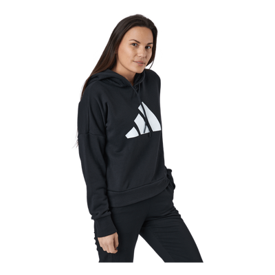 Adidas Sportswear Three Bar Hoodie Black