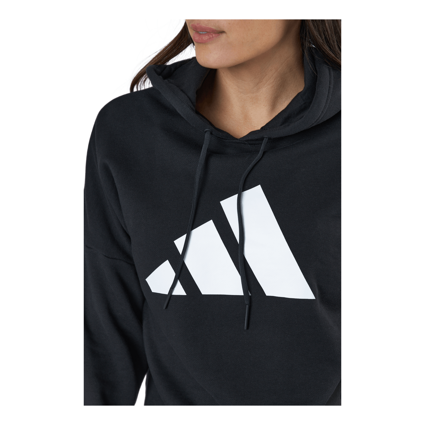 Adidas Sportswear Three Bar Hoodie Black