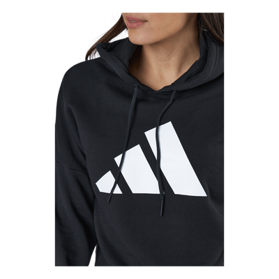 Adidas Sportswear Three Bar Hoodie Black