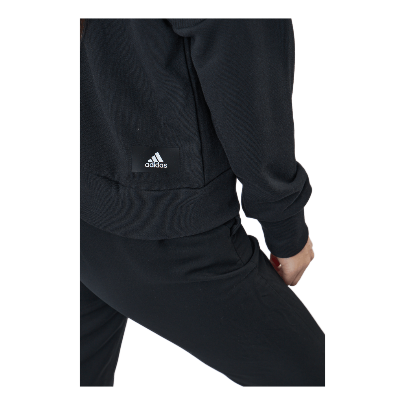 Adidas Sportswear Three Bar Hoodie Black