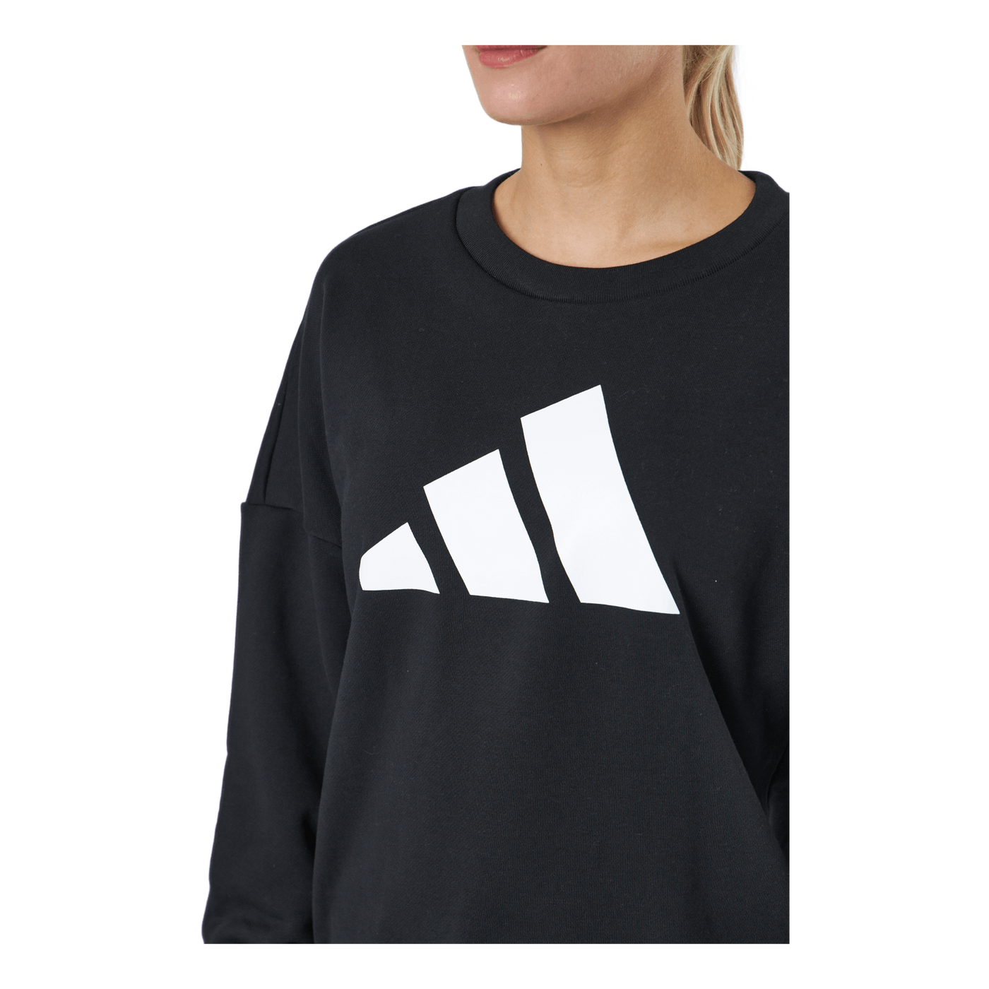 Adidas Sportswear Three Bar Sweatshirt Black