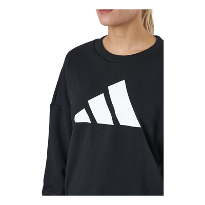 Adidas Sportswear Three Bar Sweatshirt Black