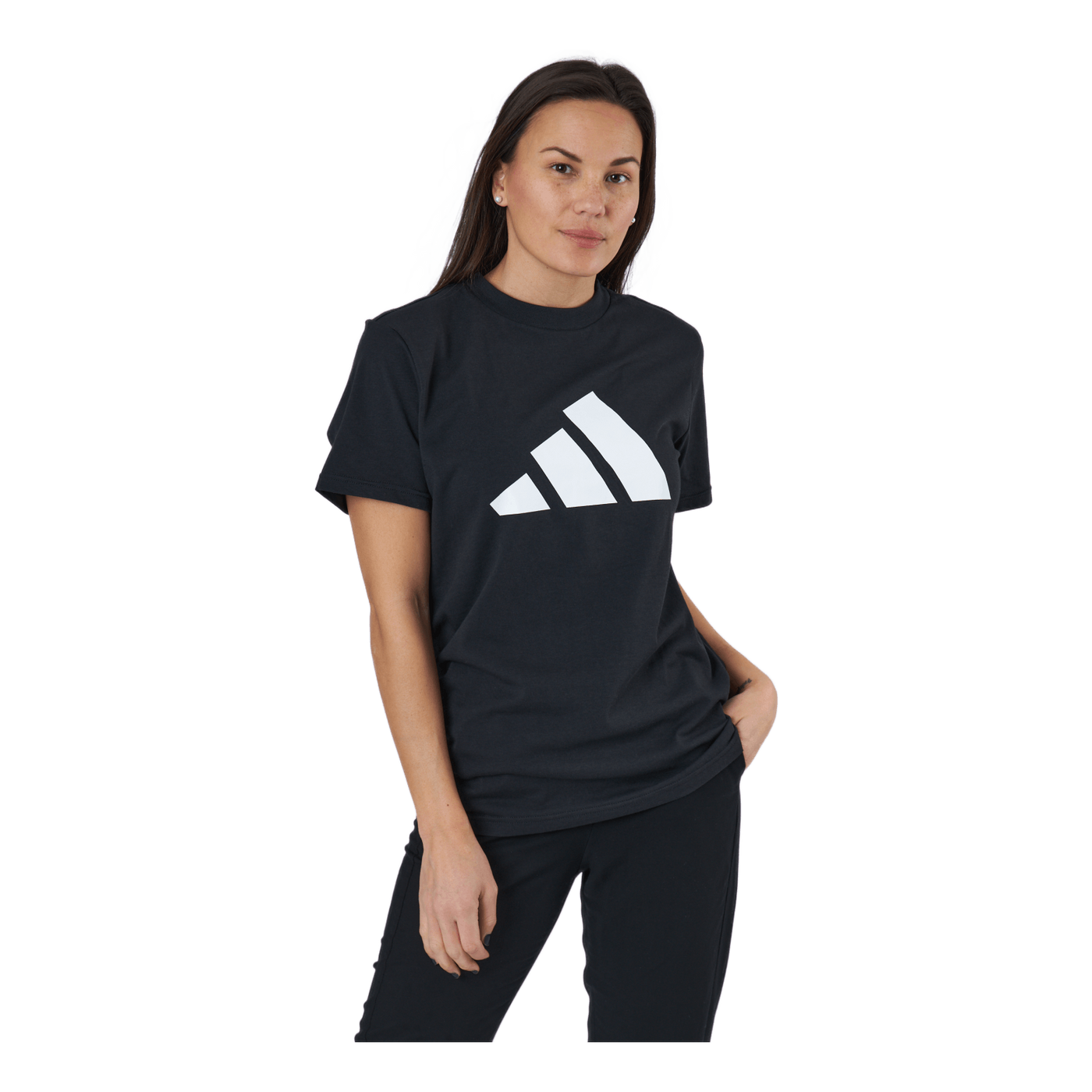 Adidas Sportswear Three Bar T-Shirt Black