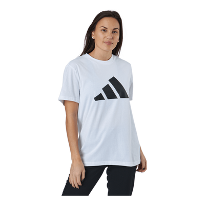 Adidas Sportswear Three Bar T-Shirt White