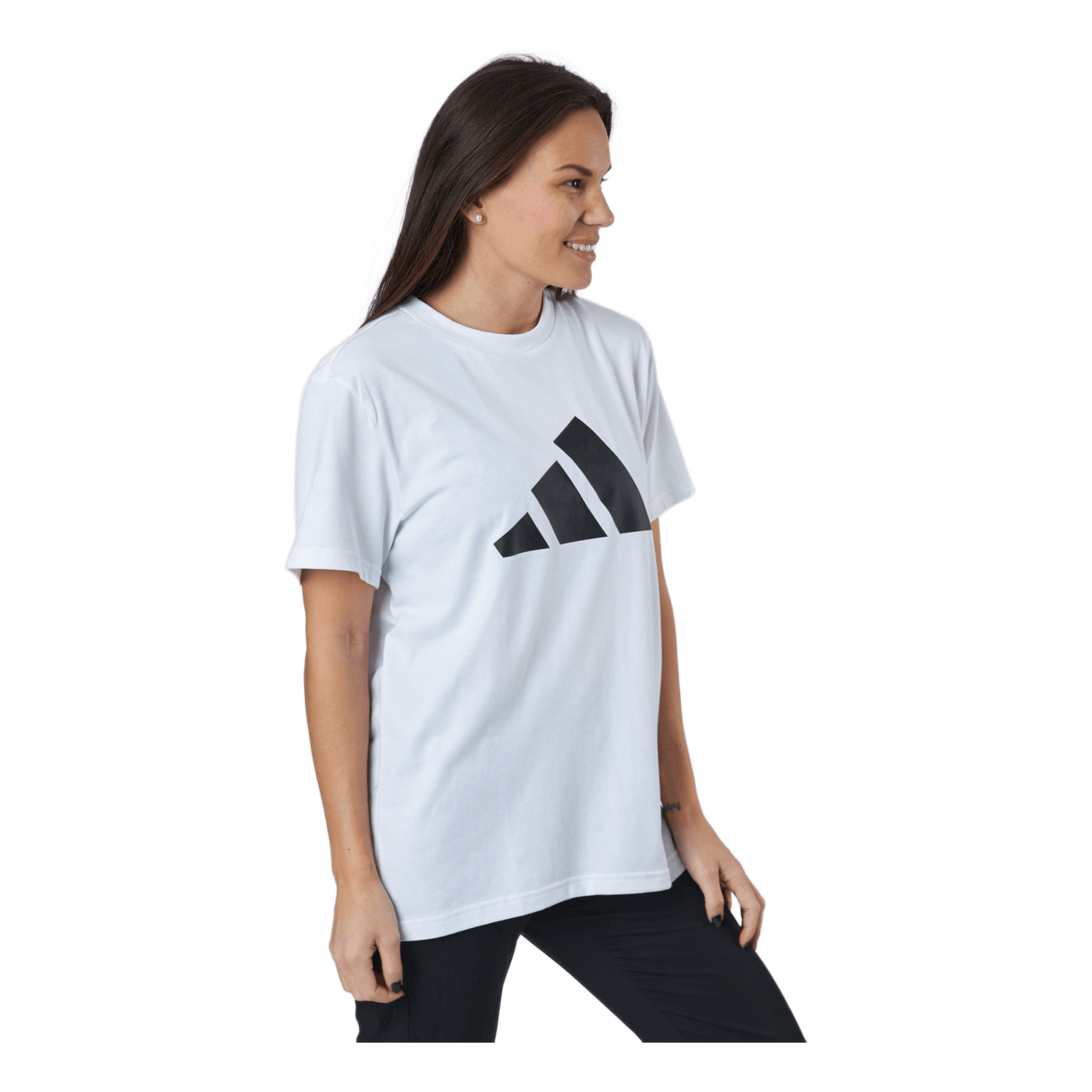 Adidas Sportswear Three Bar T-Shirt White