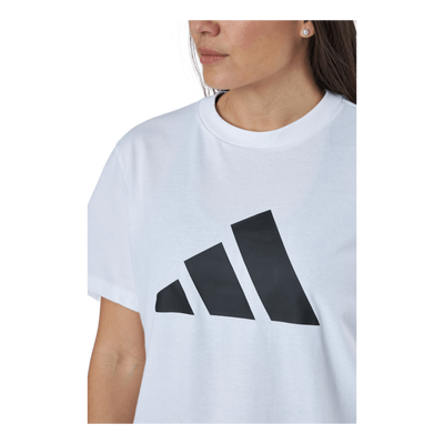 Adidas Sportswear Three Bar T-Shirt White