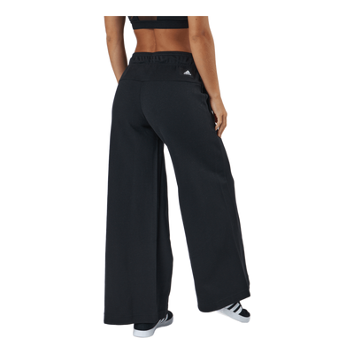 Adidas Sportswear Three Bar Wide Pants Black