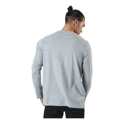 Essentials Long Sleeve T-Shirt Medium Grey Heather / Black / Black