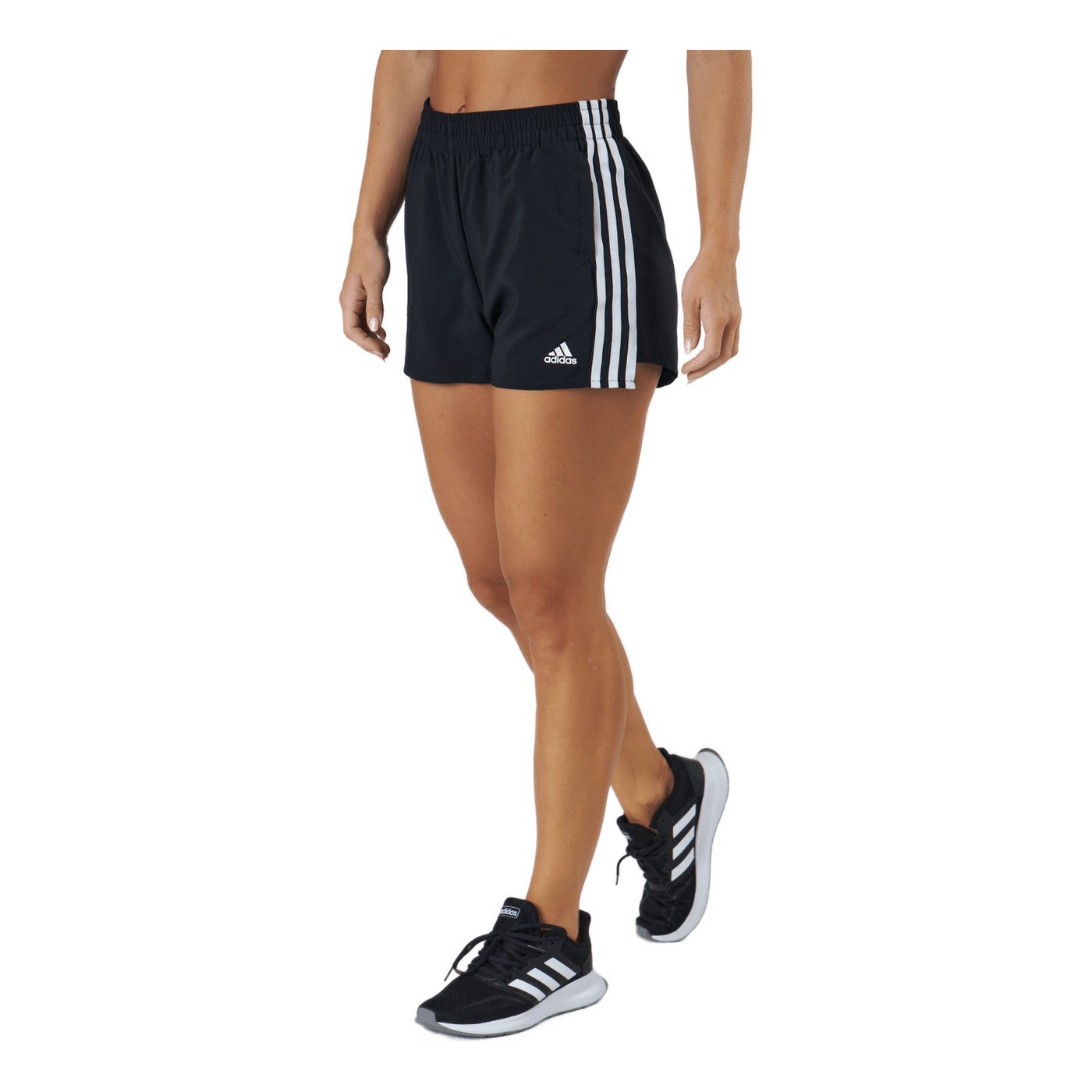 Woven 3-Stripes Sport Shorts Black / White