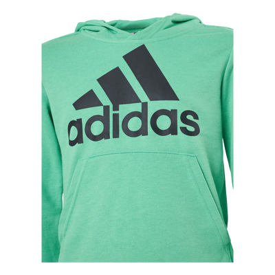 Adidas Boys Essentials Big Logo Hoodie Semi Screaming Green / Black