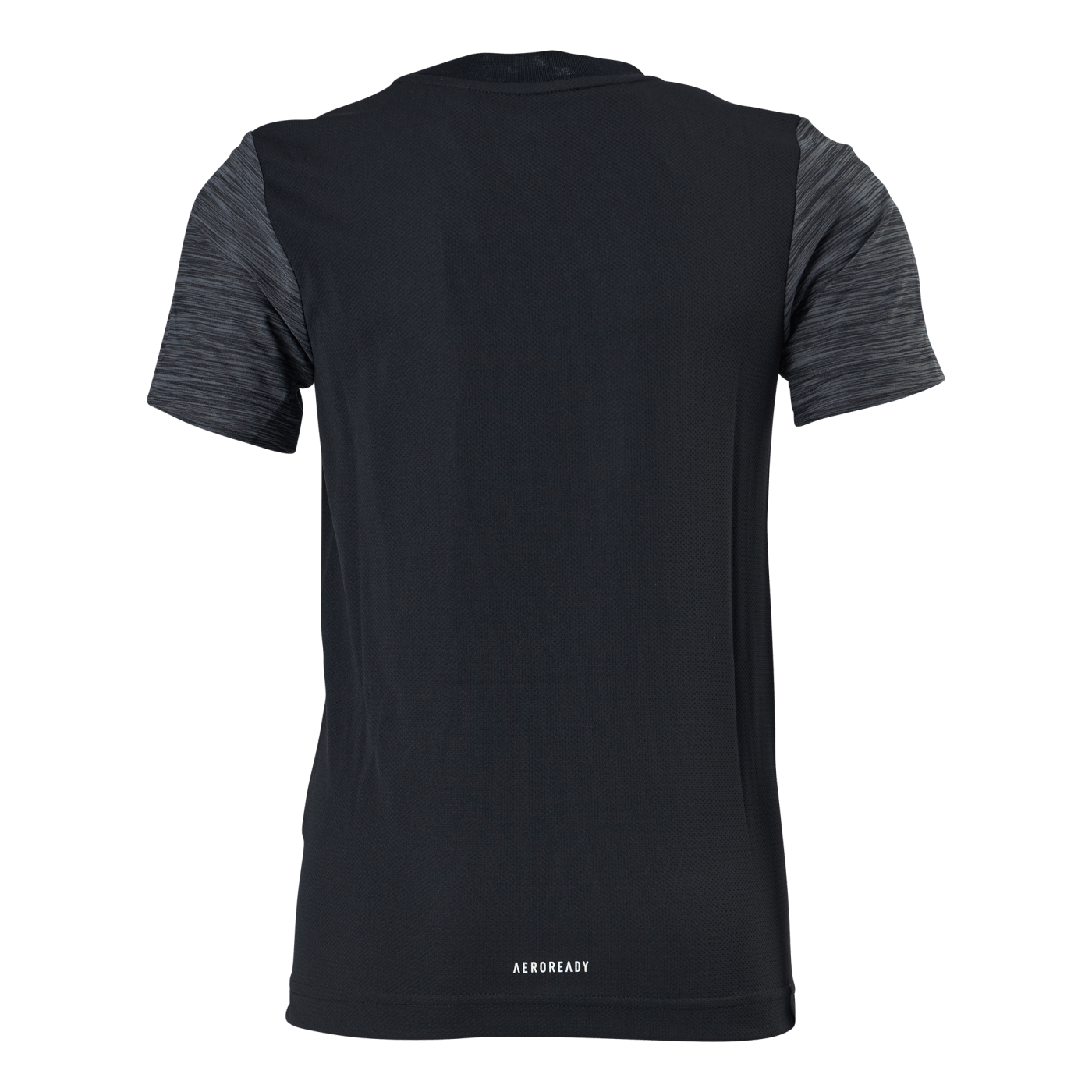 Boys Aeroready Heather Tee Black / Grey Four / White