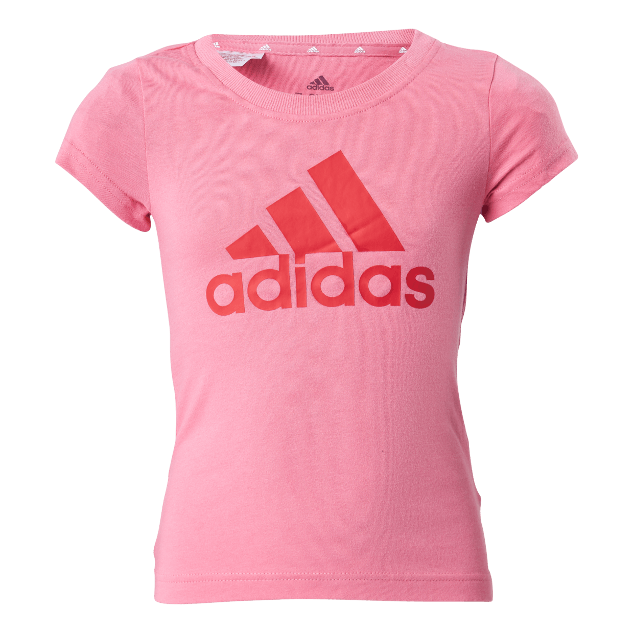 Adidas Girls Essentials Big Logo Tee Rose Tone / Vivid Red