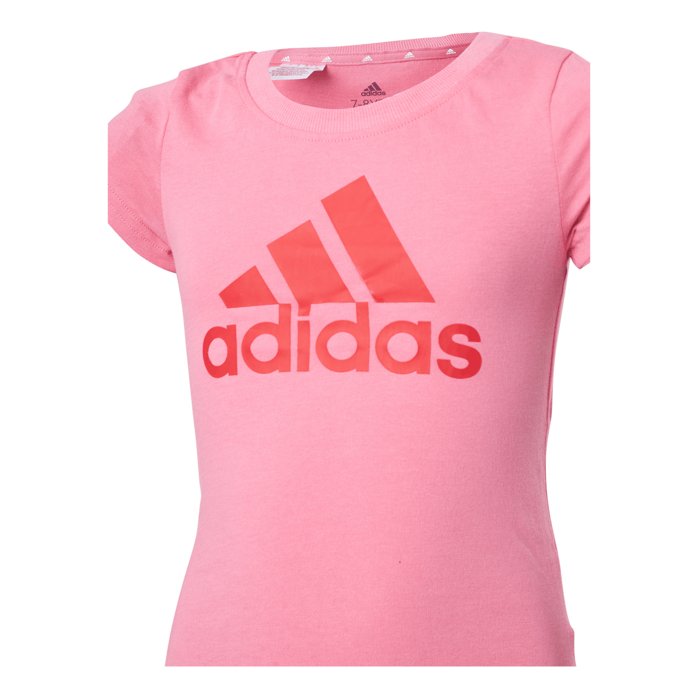 Adidas Girls Essentials Big Logo Tee Rose Tone / Vivid Red