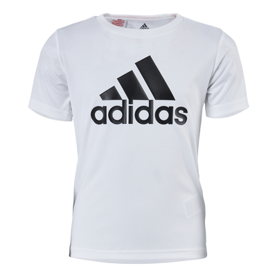 Adidas Boys D2M Big Logo T-Shirt White / Black