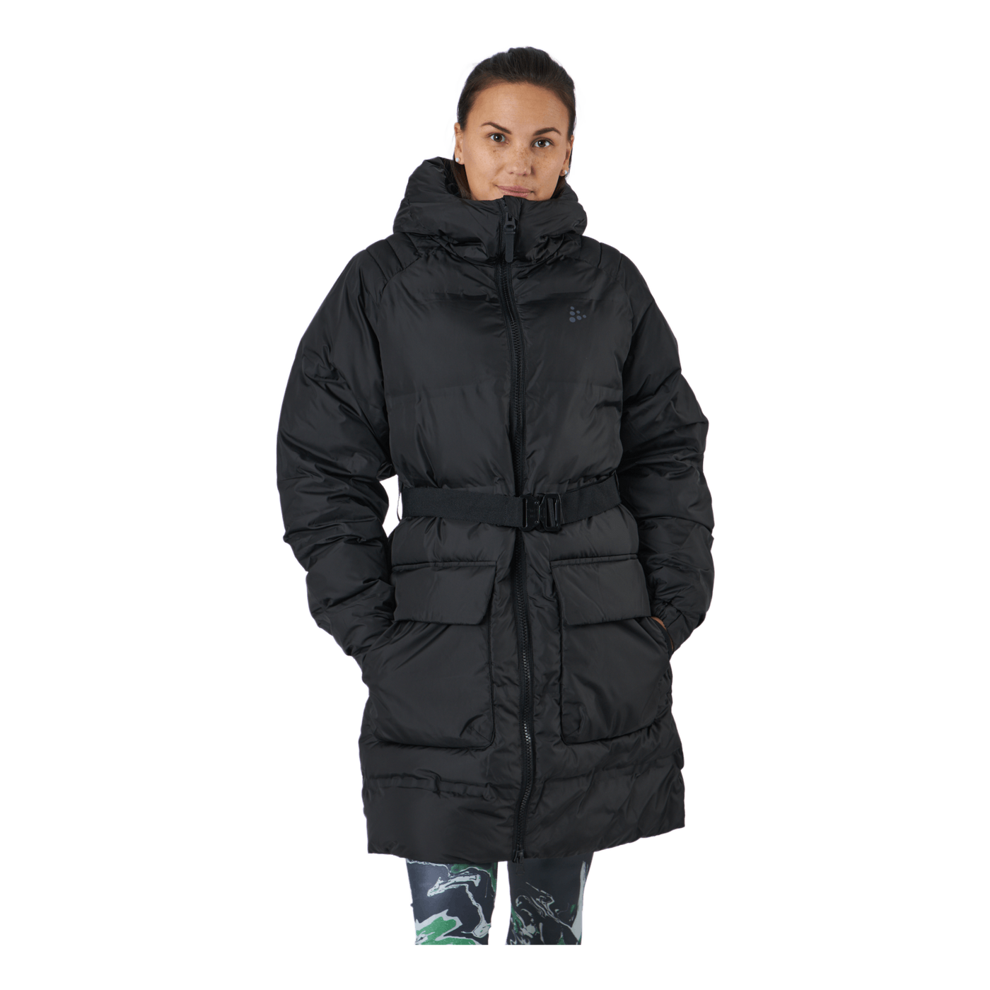 Faun Padded Parka W Black