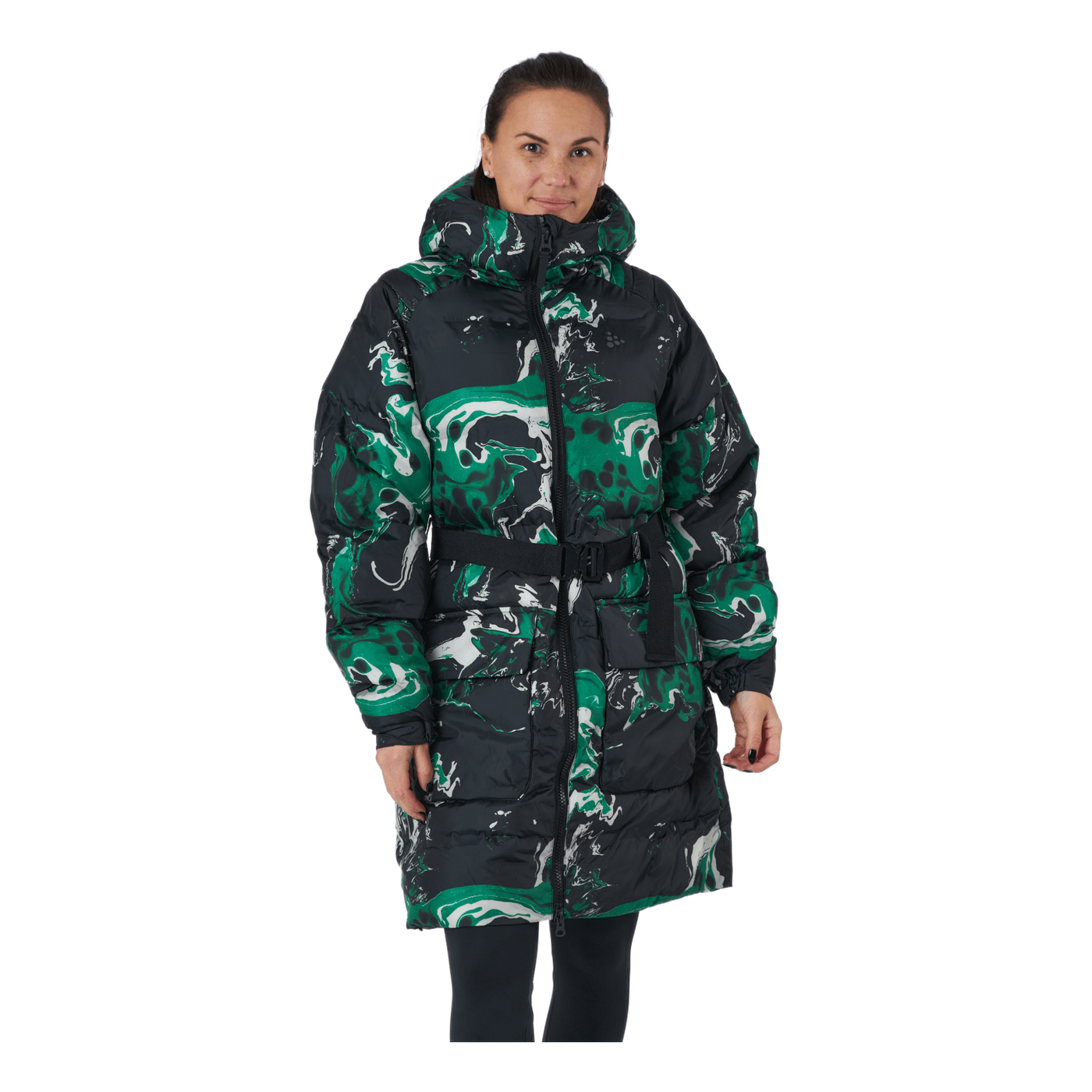 Faun Padded Parka W Multi-sap