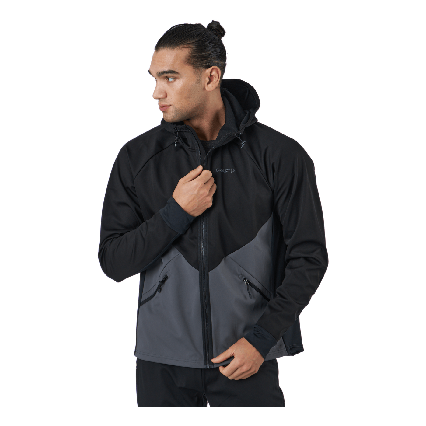 Glide Hood Jkt M Black-granite