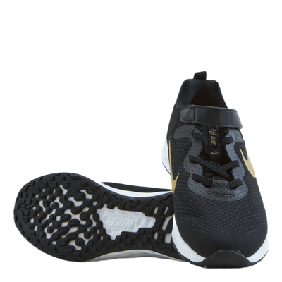 Revolution 6 Little Kids' Shoe Black/metallic Gold-white