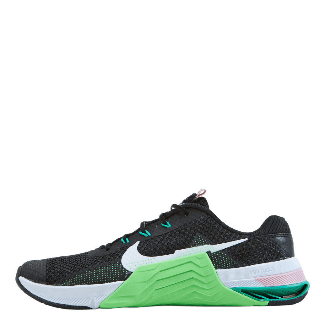 W Metcon 7 Black/white-green Strike-pink