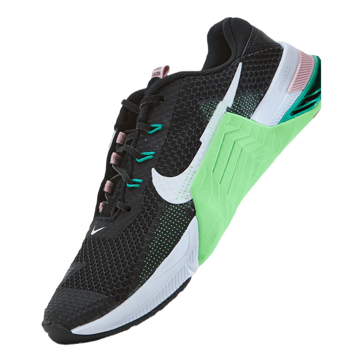 W Metcon 7 Black/white-green Strike-pink