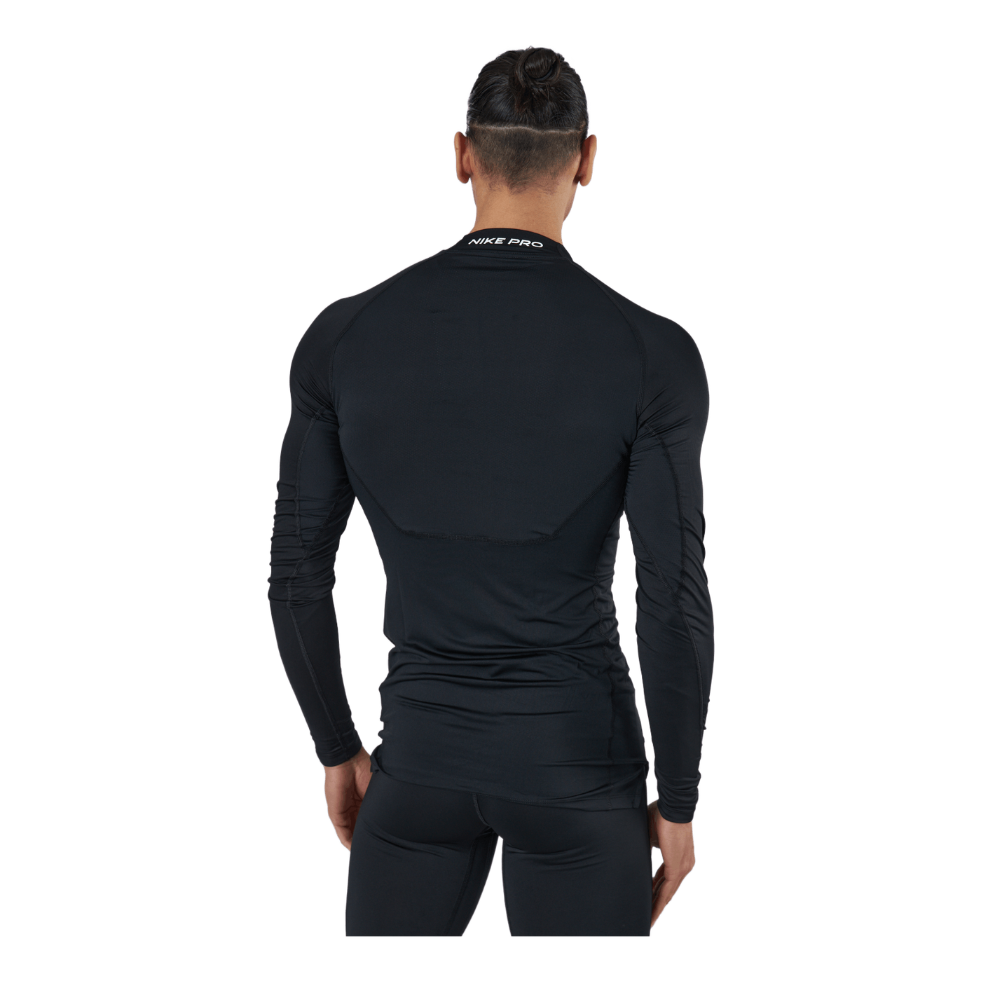 Nike Pro Dri-FIT Men's Tight Fit Long-Sleeve Top BLACK/WHITE