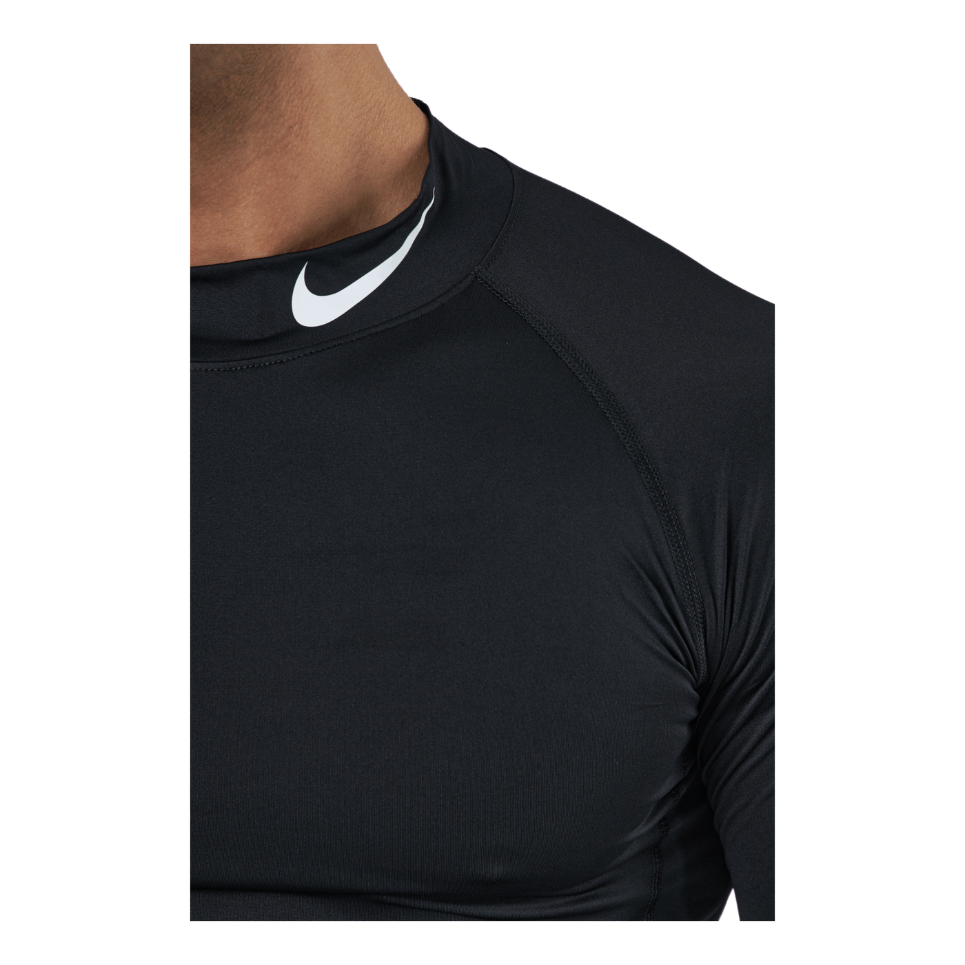 Nike Pro Dri-FIT Men's Tight Fit Long-Sleeve Top BLACK/WHITE