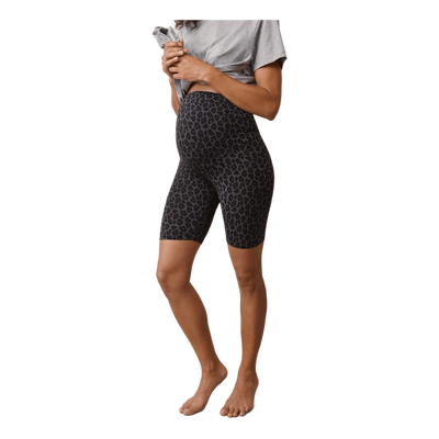 Oono Bicycle Shorts Leo Print Grey/black