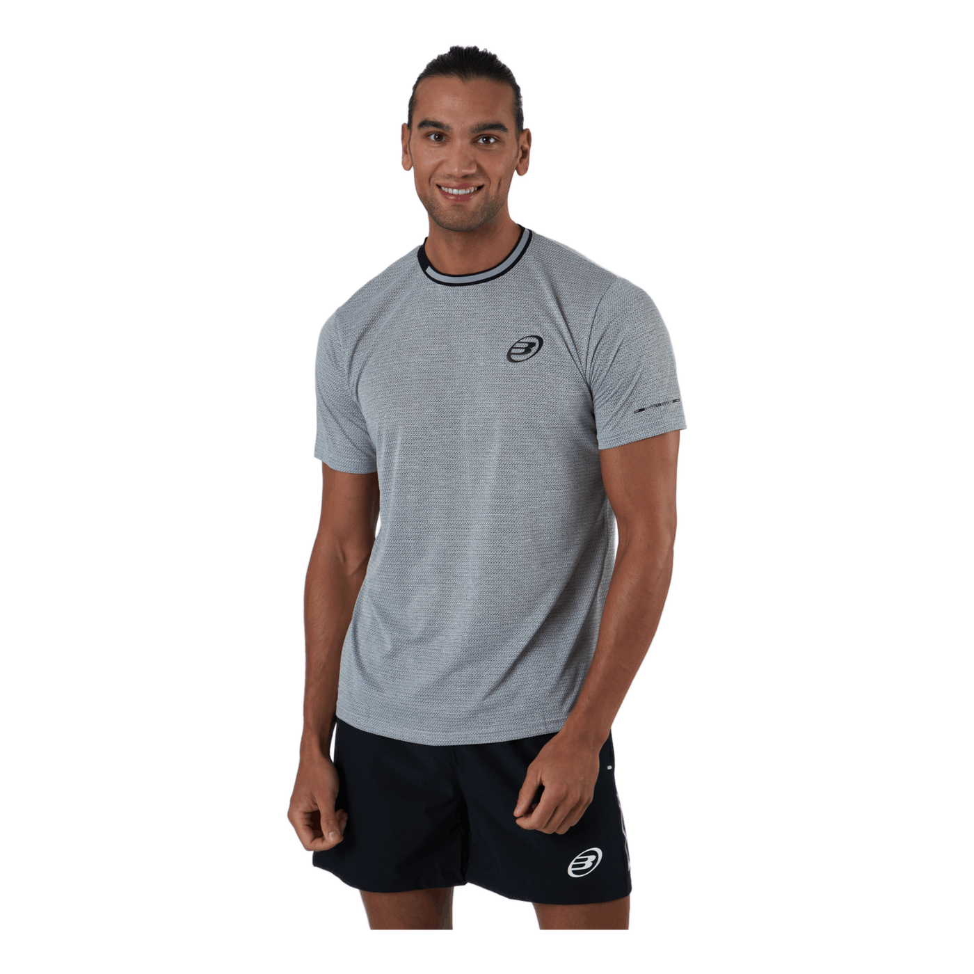 Camiseta Bullpadel Micay 202 Gris Claro Tej.bicolor