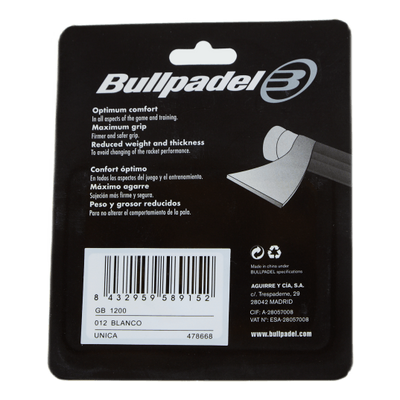 Overgrip Bullpadel Gb-1200 012 Blanco