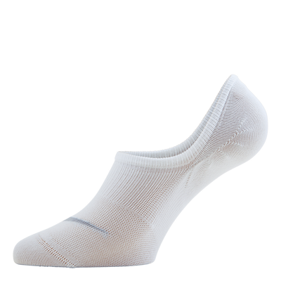 Everyday Plus Lightweight Women's Training Footie Socks (3 Pairs) WHITE/WOLF GREY