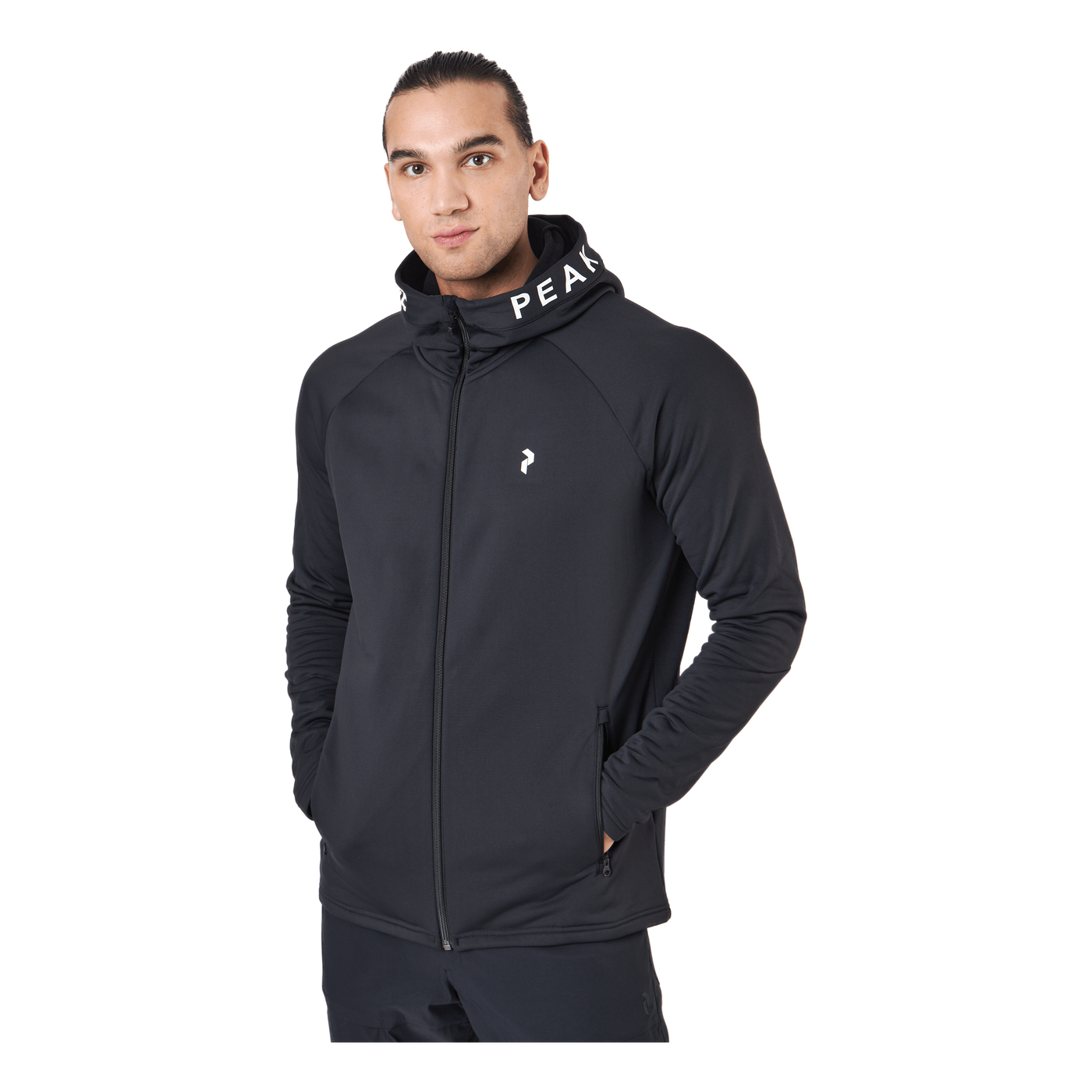 M Rider Zip Hood Black