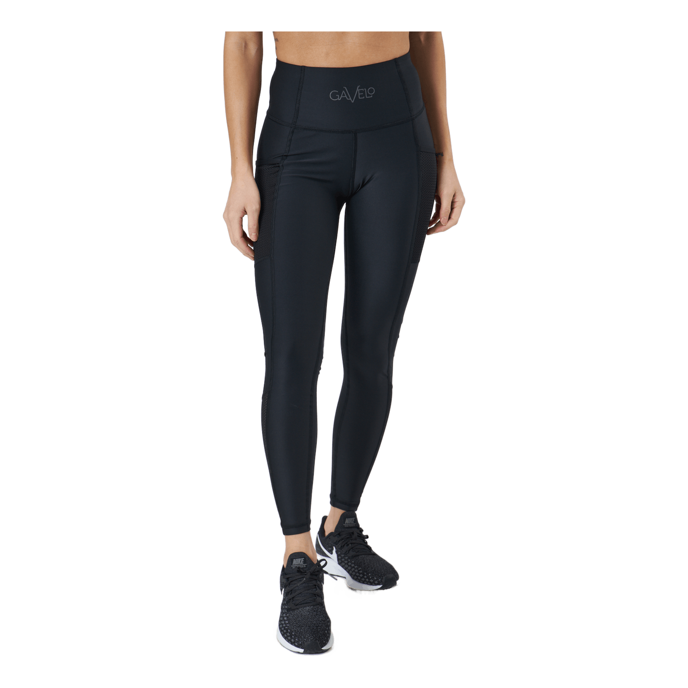 Mesh Pocket Leggings Black