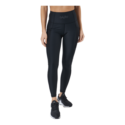 Mesh Pocket Leggings Black