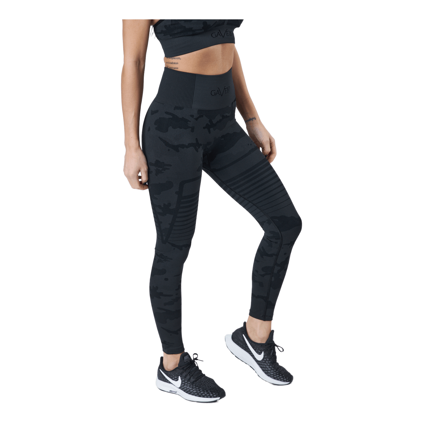 Antracite Camo Leggings Antracite Grey