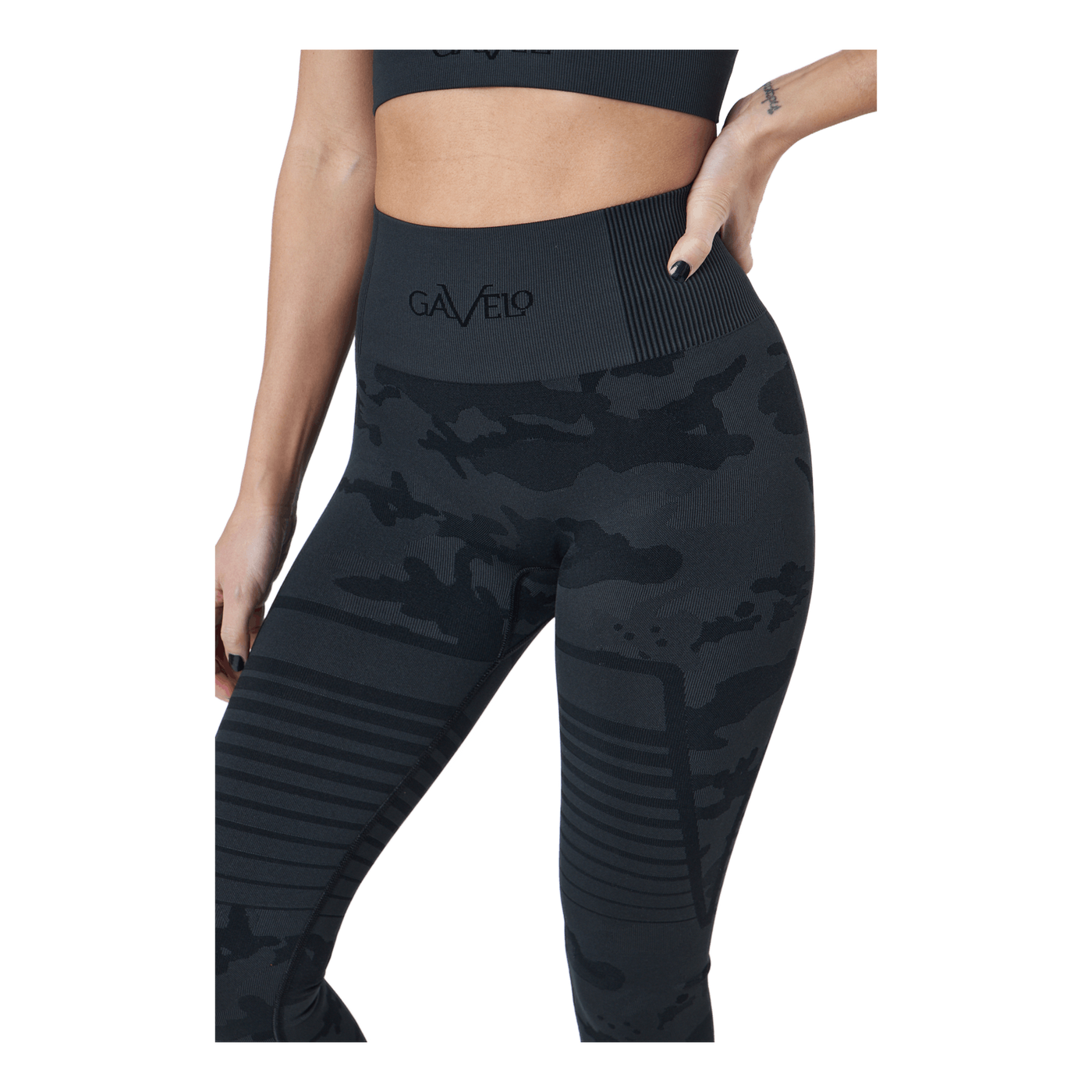 Antracite Camo Leggings Antracite Grey