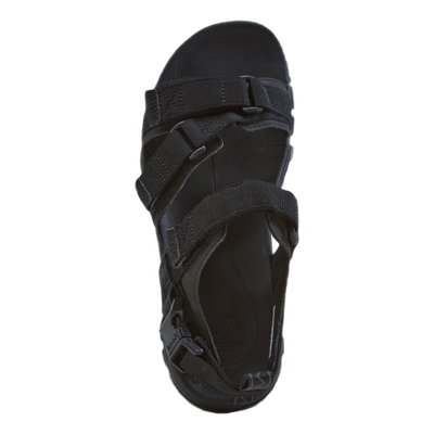 Garrison Trail Webbing Sandal Jet Black