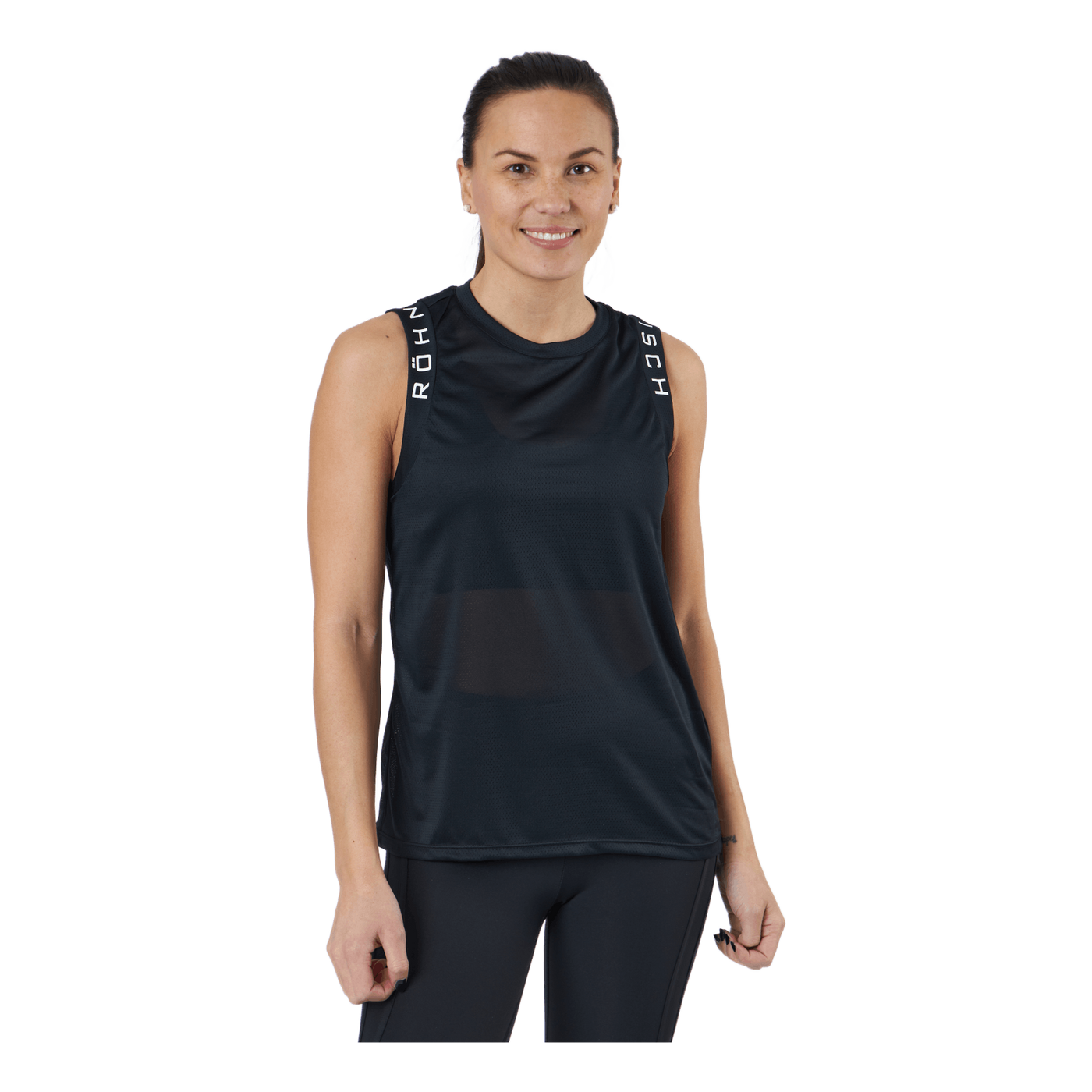 Kay Mesh Singlet Black